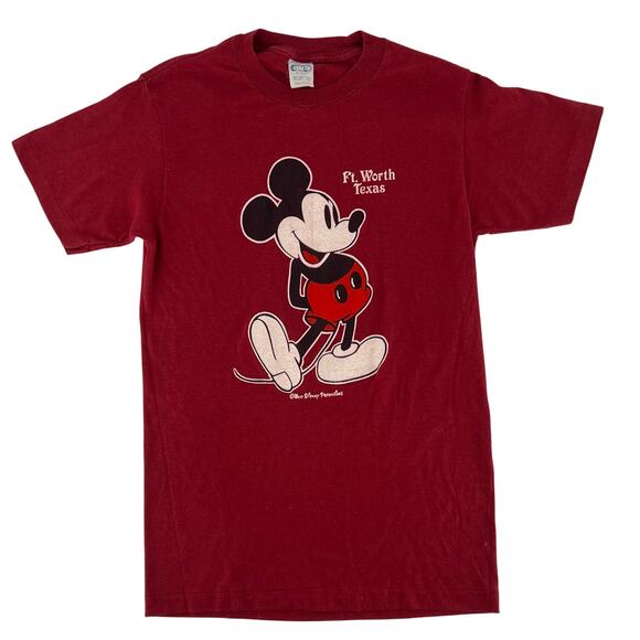 80s Mickey Mouse Fort Worth tshirt 1980s vintage - Picture 1 of 5